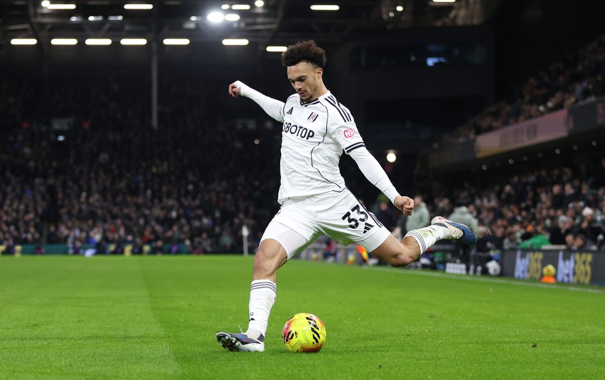 Fulham's Antonee Robinson during the Premier League match between Fulham and Chelsea at Craven Cottage.
