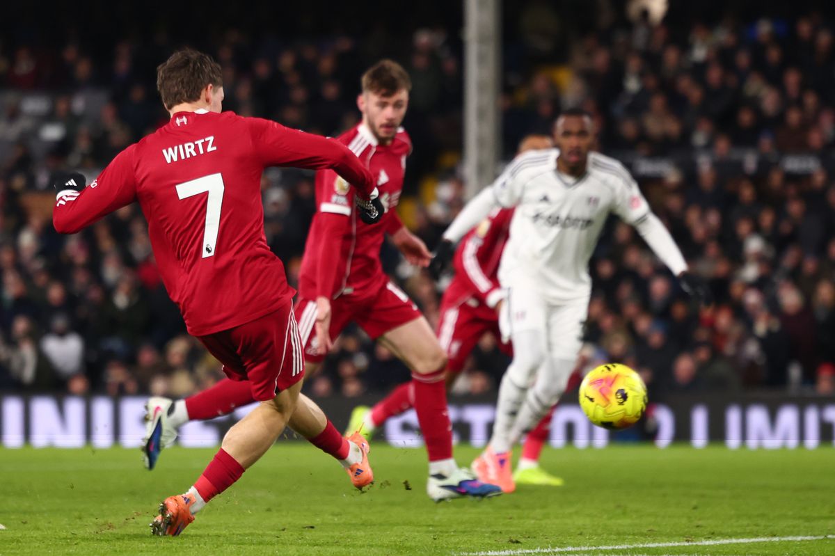Florian Wirtz scores against Fulham