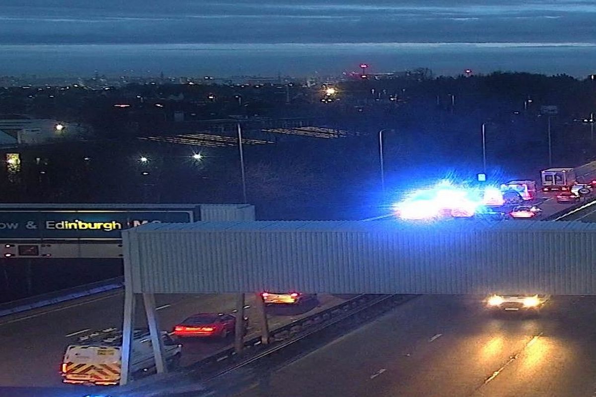 Emergency services at the scene on Friday morning