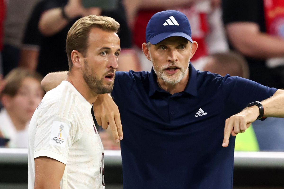 Harry Kane and Coach Thomas Tuchel