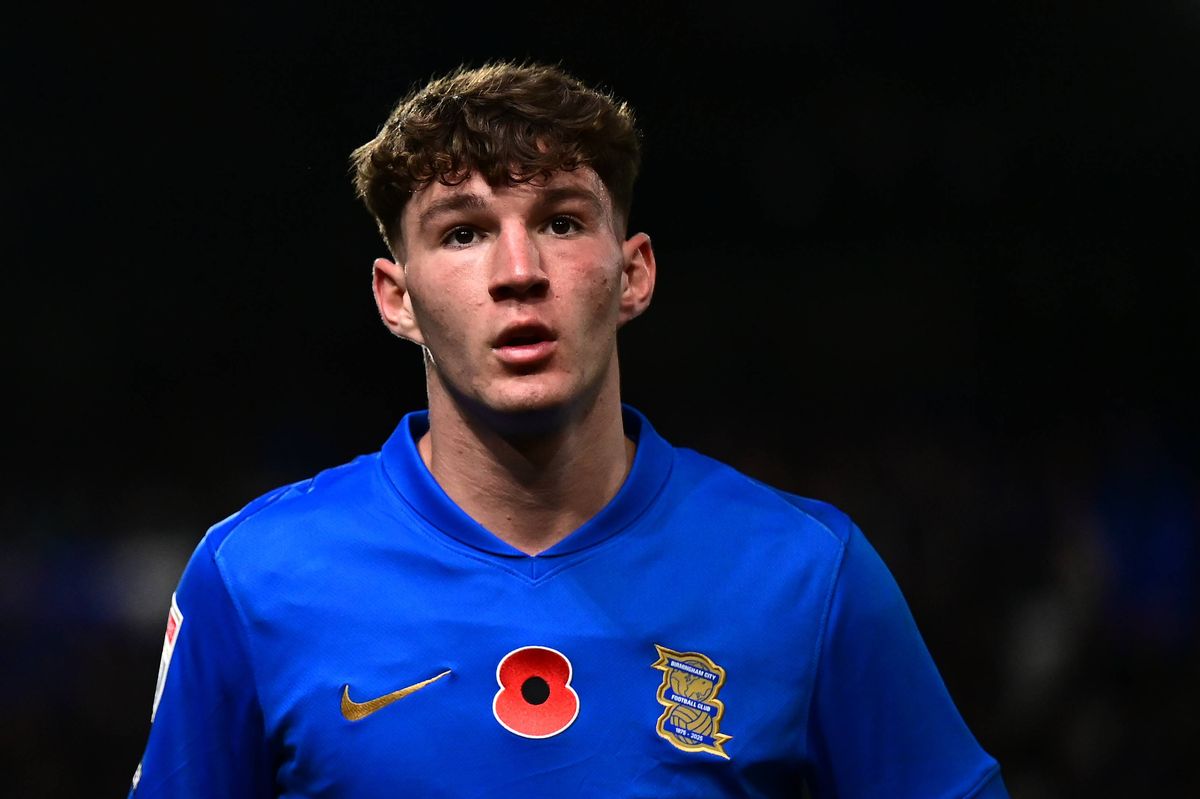   Lewis Koumas of Birmingham City looks on