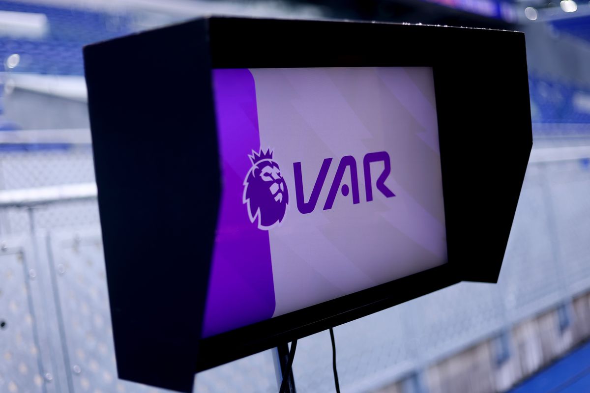 The VAR screen is pictured