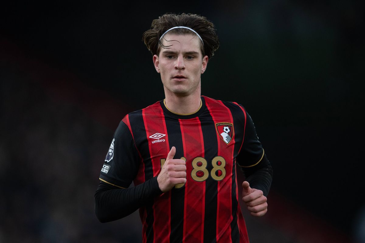 Alex Scott of AFC Bournemouth  during the Premier League match between Bournemouth and Chelsea at Vitality Stadium on December 06, 2025 in Bournemouth, England