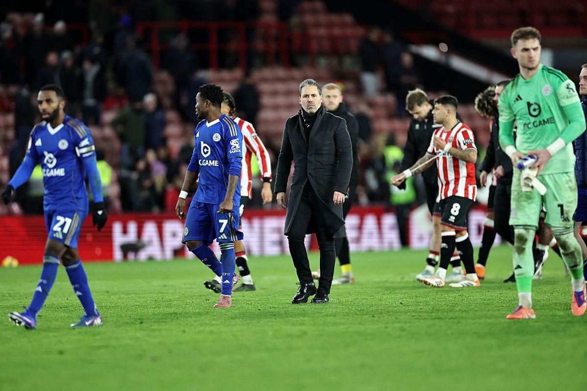 Marti Cifuentes after Leicester City's 3-1 defeat to Sheffield United on New Year's Day