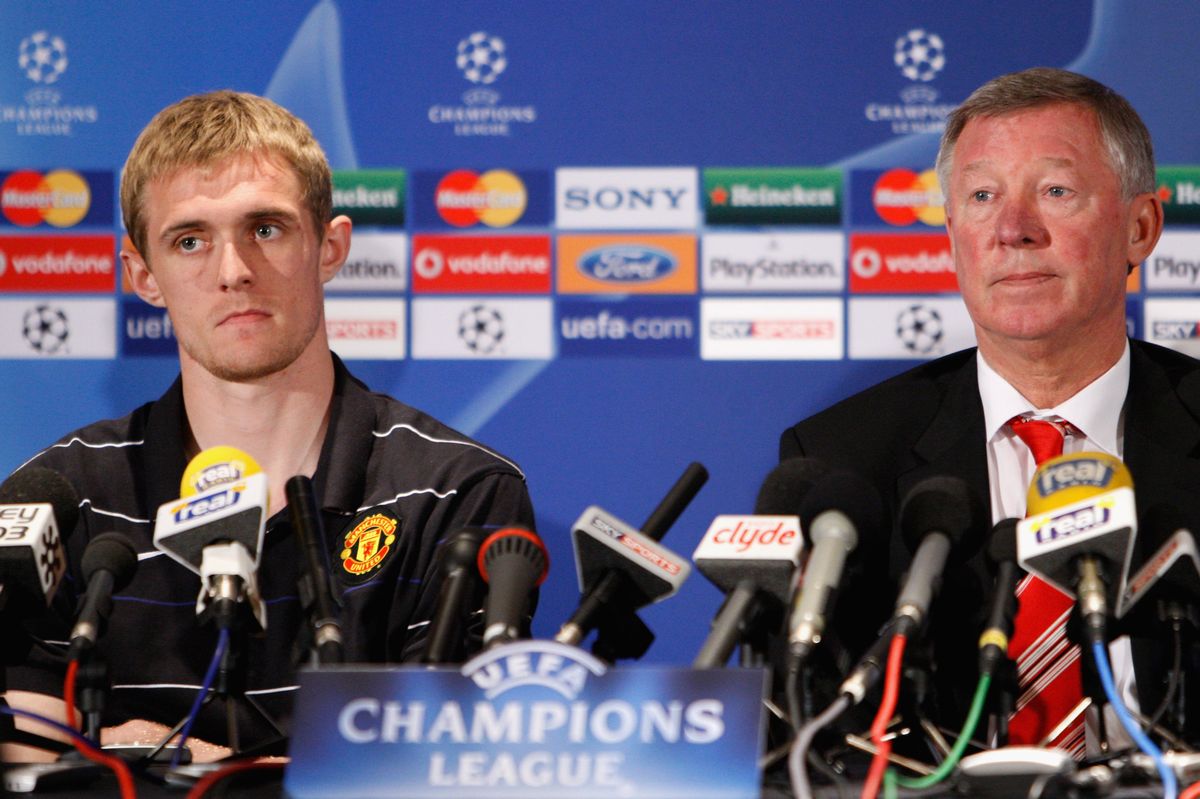 Darren Fletcher and Sir Alex Ferguson