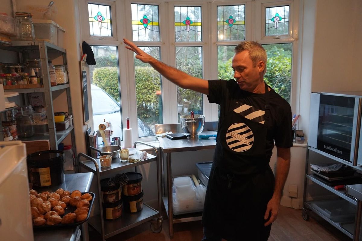 Lee shows WalesOnline around his kitchen, which has a 5 star hygiene rating.