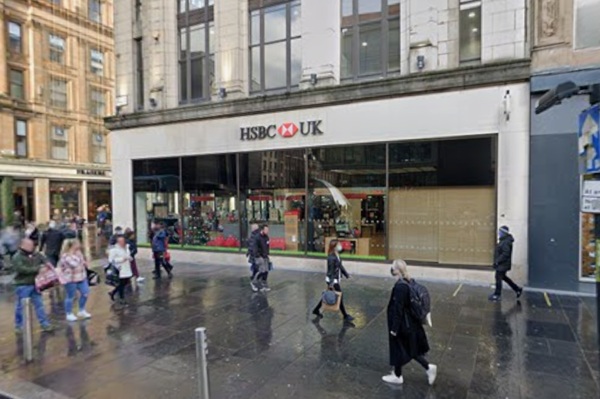 The HSBC bank in Glasgow city centre