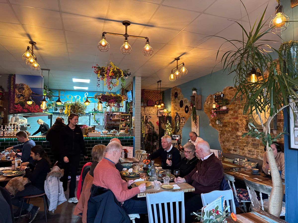 Egg & Co serves British and Mediterranean breakfast and brunch options