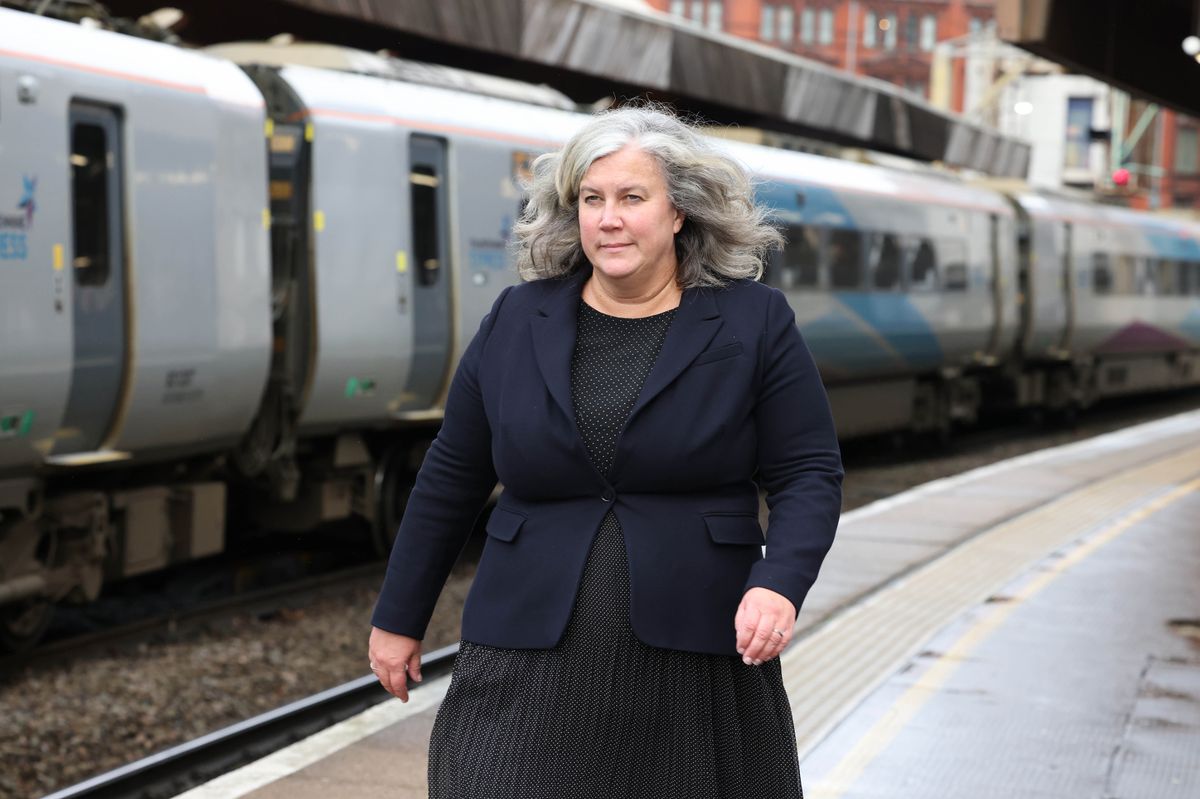 Secretary of State for Transport Heidi Alexander at Oxford Road train station after signing, committing government to Northern Powerhouse Rail.
