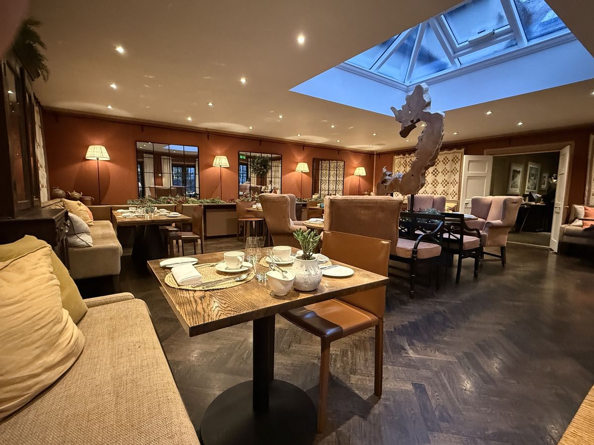 The breakfast room at Grove of Narberth hotel