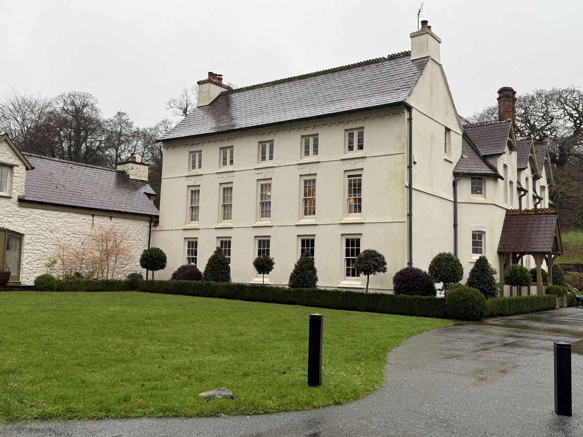 Outside of Grove of Narberth award-winning country hotel a once grand country estate slipped into dereliction but was thankfully saved and transformed by owners Neil and Zoe Kedward