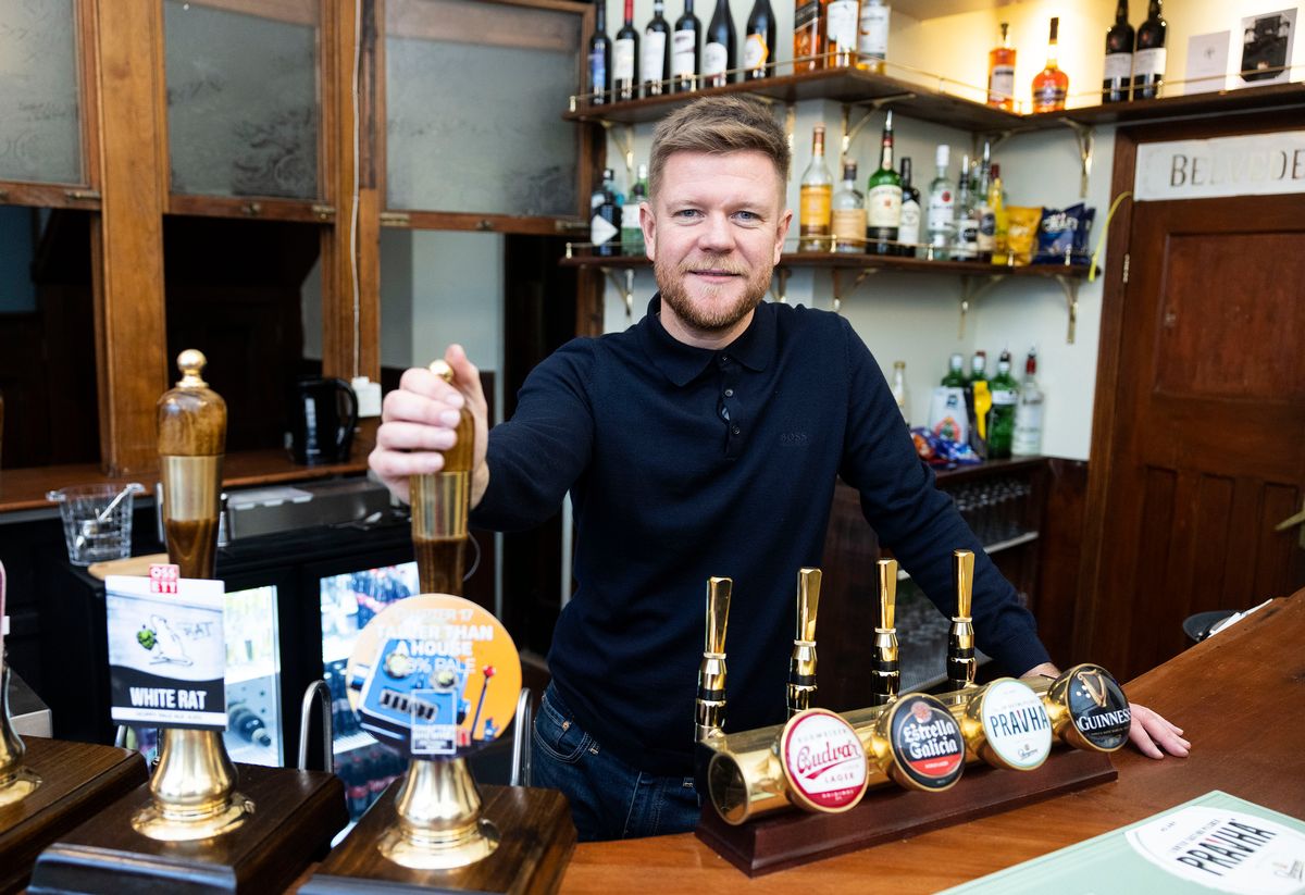 Liam Riley, landlord at The Belvedere in Liverpool