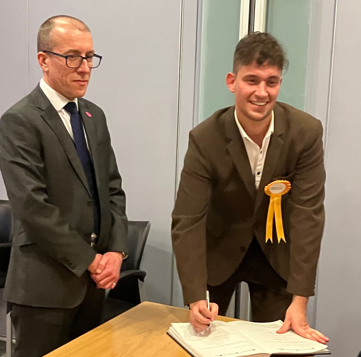 Lib Dem Councillor Paul Heilbron (right) was elected in January 2024.
