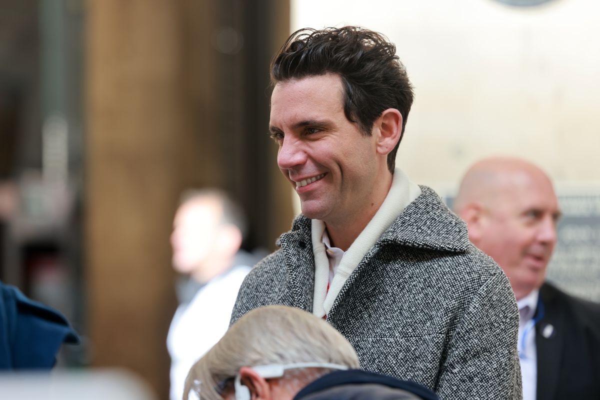 Singer Mika filming The Piano at Central Station in Newcastle.