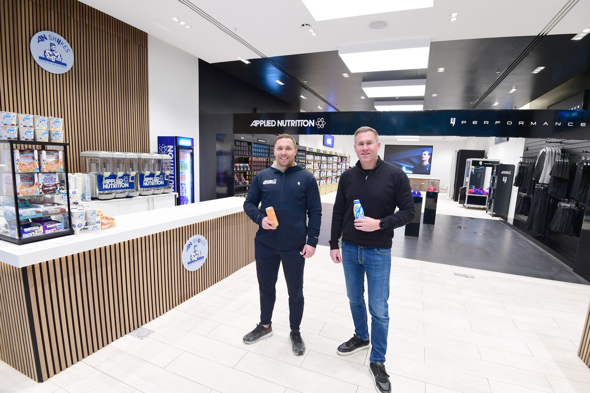 Thomas Ryder (left) and Steven Granite from Applied Nutrition.