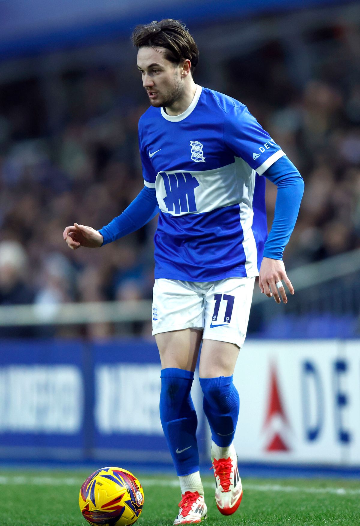 Birmingham City's Scott Wright in action before his injury