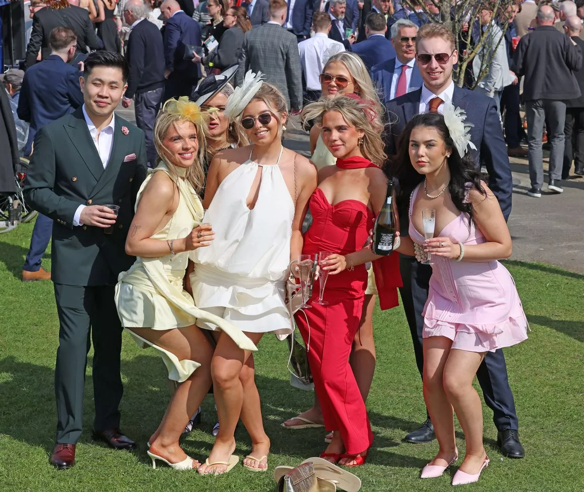 Ladies Day at Randox Grand National 2025 meeting at Aintree. 