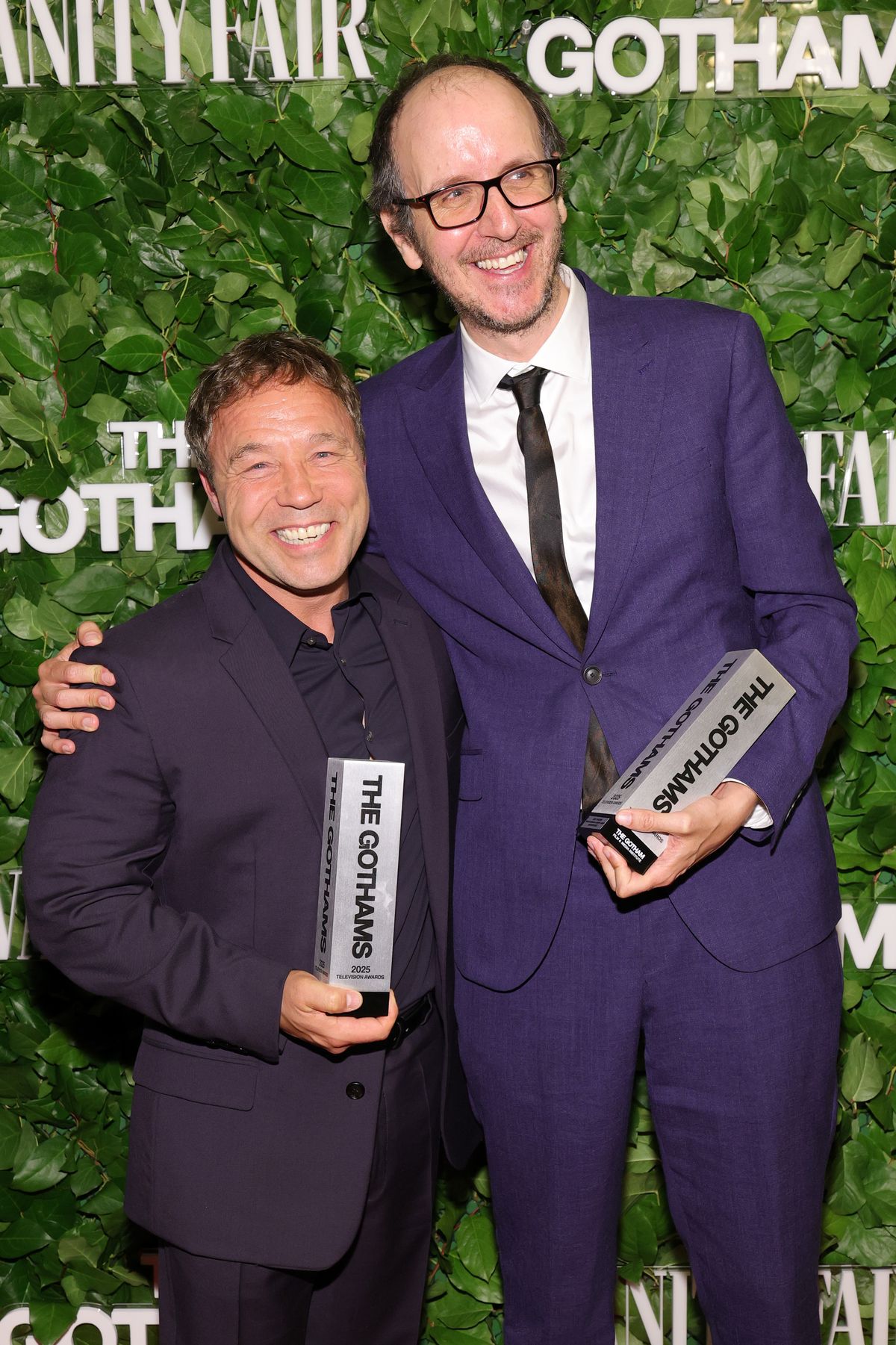 A photo of Stephen Graham and Adolescence co-writer Jack Thorne 