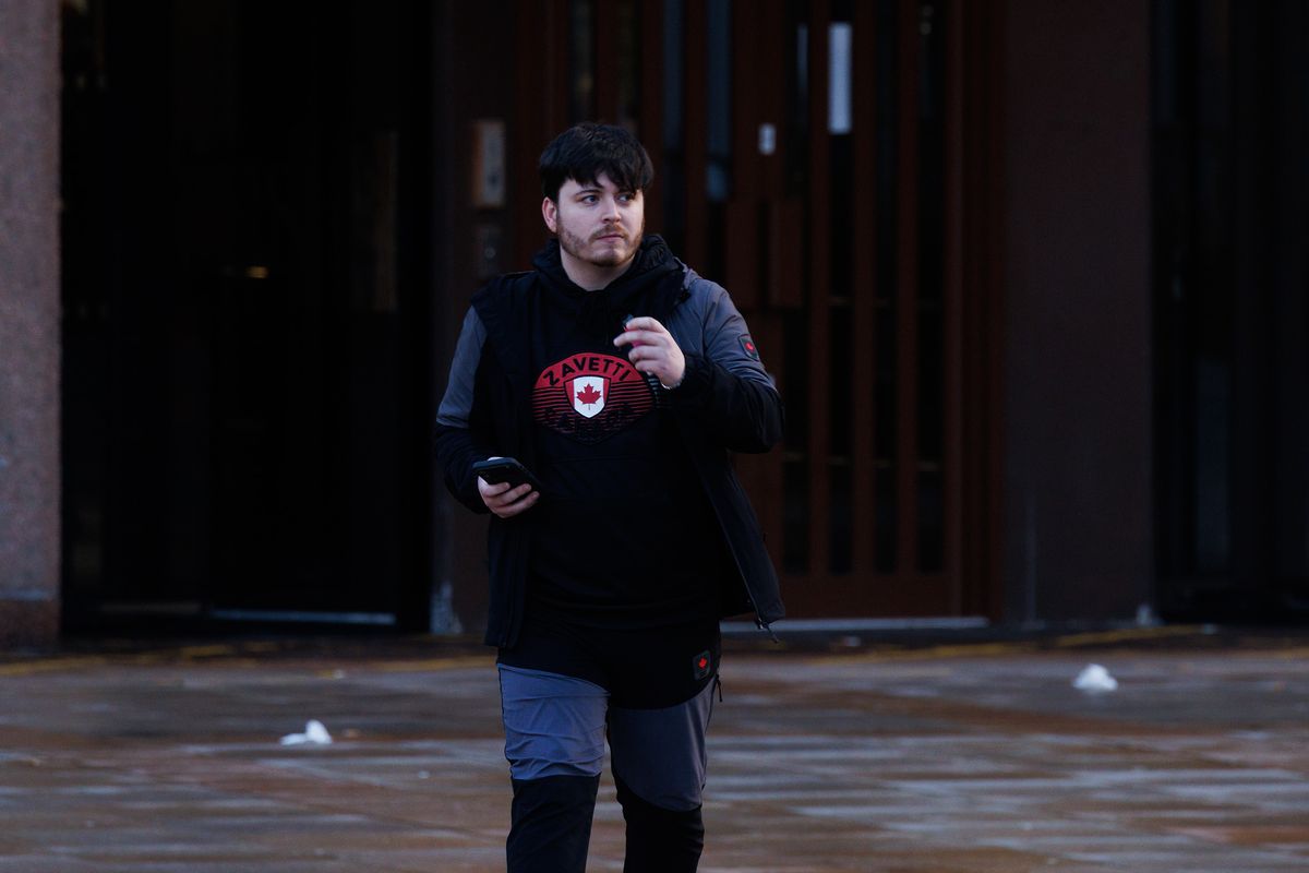 Aaron Newsome leaves court in Liverpool