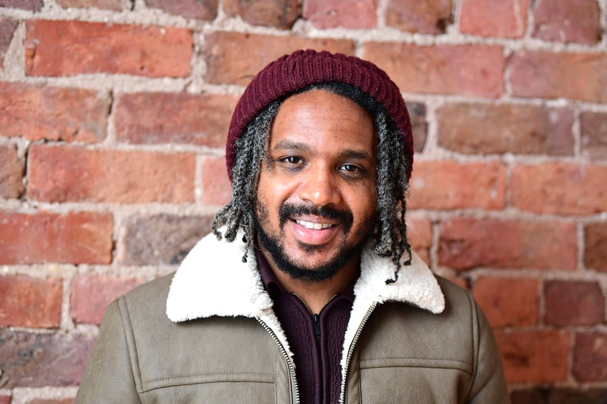 Musician Rakeem Lewis at his Wirral studio