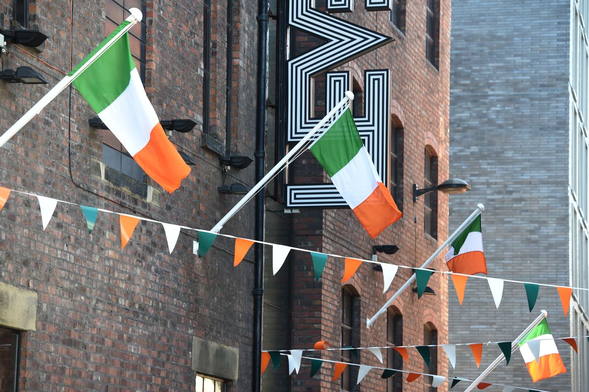 Liverpool celebrating St Patrick's Day.