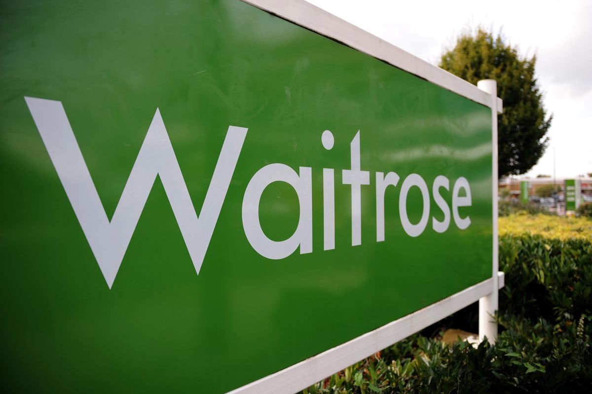 A Waitrose sign
