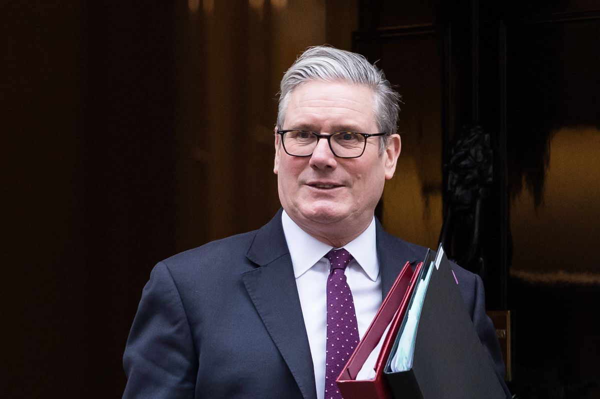 British Prime Minister Sir Keir Starmer departs 10 Downing Street for the House of Commons to attend the Prime Minister's Questions (PMQs) in London, United Kingdom on December 17, 2025.