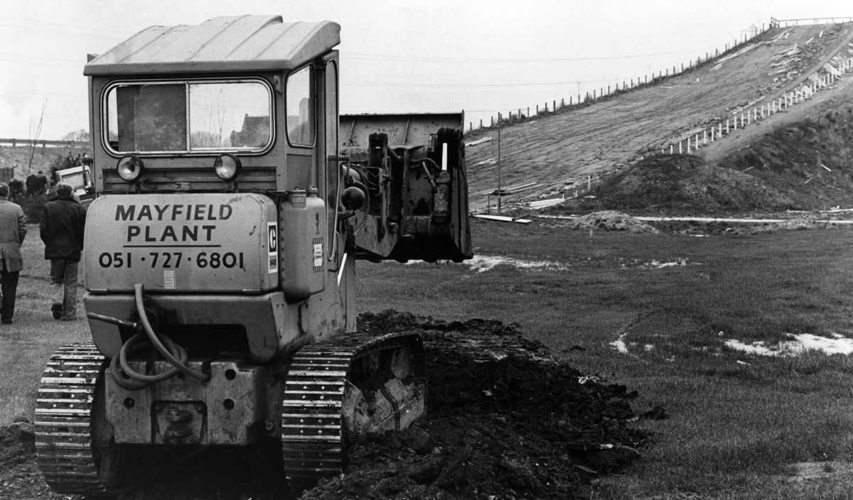 Kirkby Ski Slope, 10th June 1975.