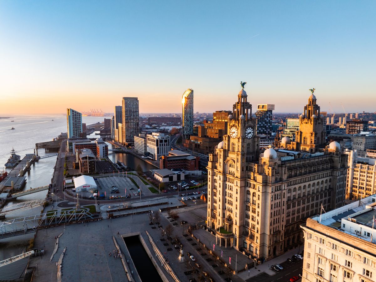 Liverpool's waterfront and Royal Liver Building