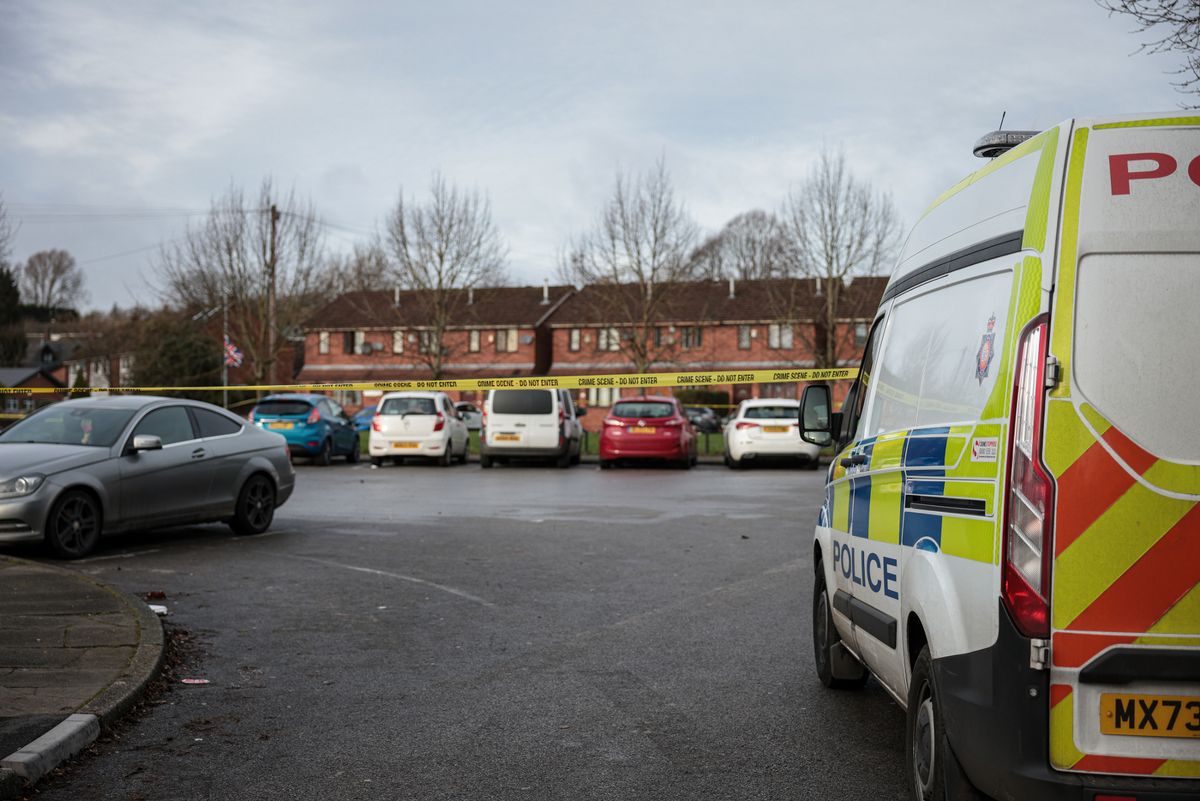 The scene following an assault in Middleton