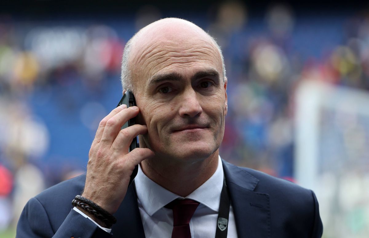 President of FC Lorient Loic Fery following the Ligue 1 Uber Eats match between Paris Saint-Germain (PSG) and FC Lorient at Parc des Princes stadium