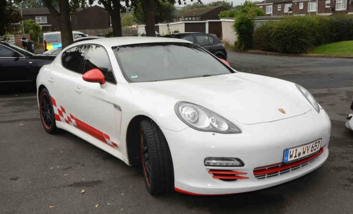 Luxury cars were also seized