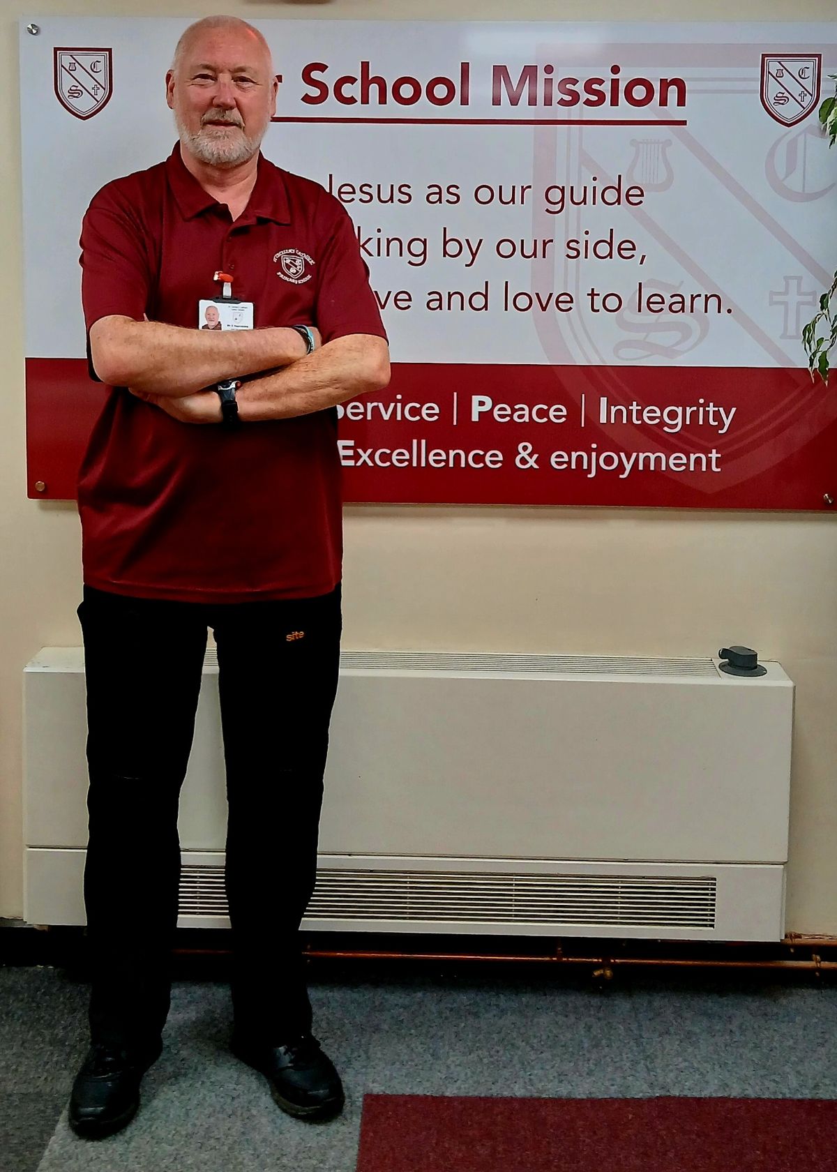 Steve Heavisides, site manager at St Cecilia's Catholic Primary School.