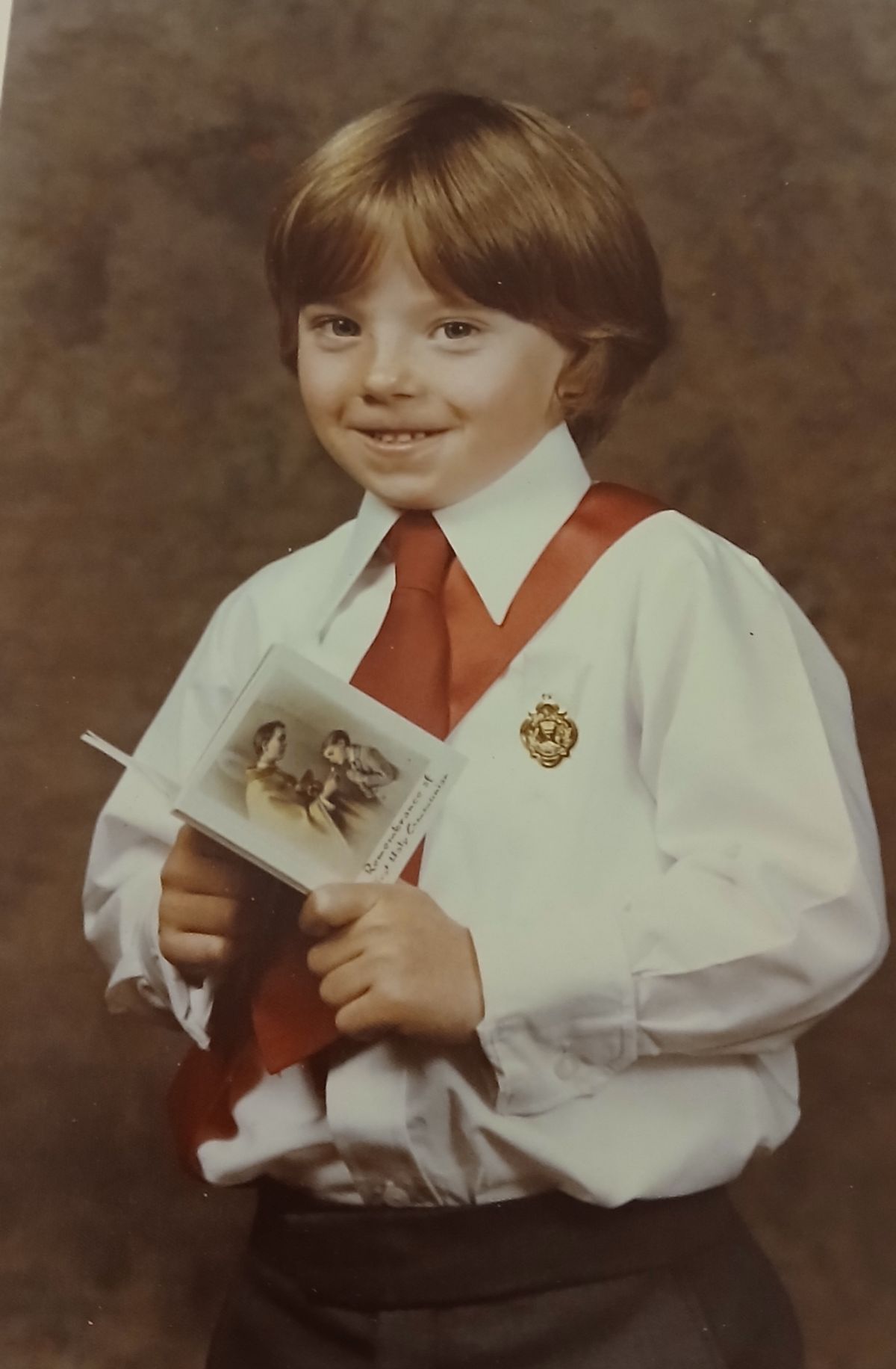 Communion picture of Andrew Tilley.