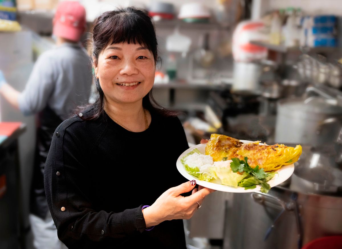 Linda Ly first learning how to cook whilst working her parent's food stalls in Vietnam at the age of ten