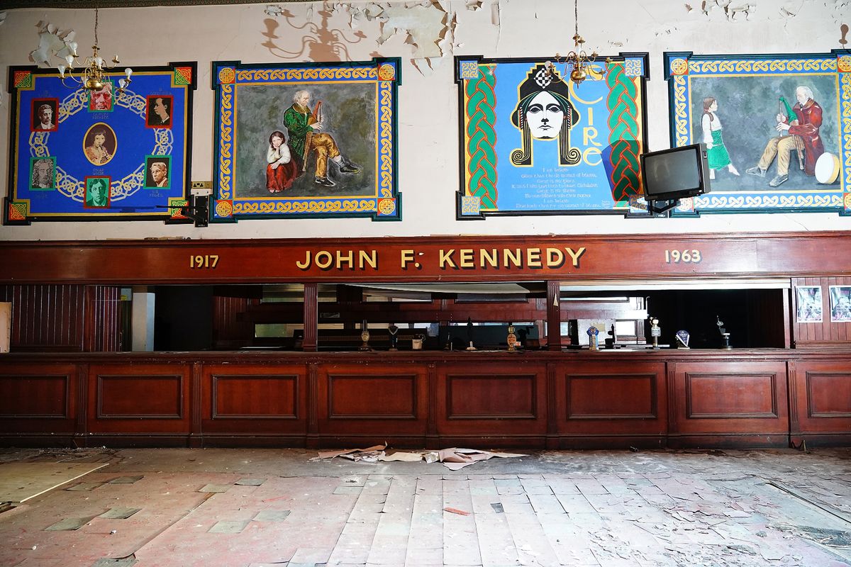 The former bar area inside the Wellington Rooms