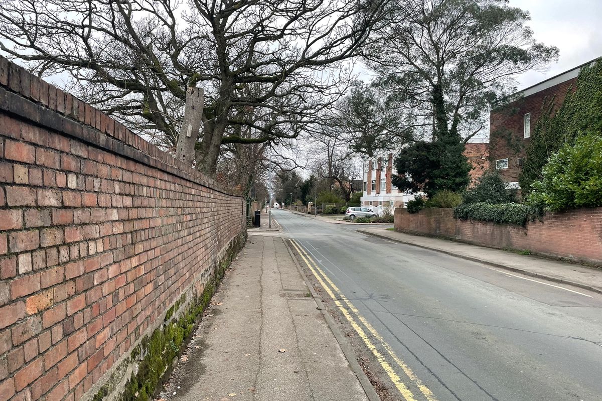 The street has the River Mersey at one end and a huge road junction at the other