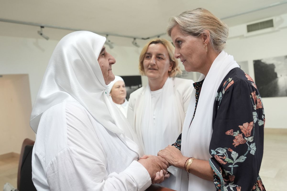 Sophie on a visit to Bosnia last year 