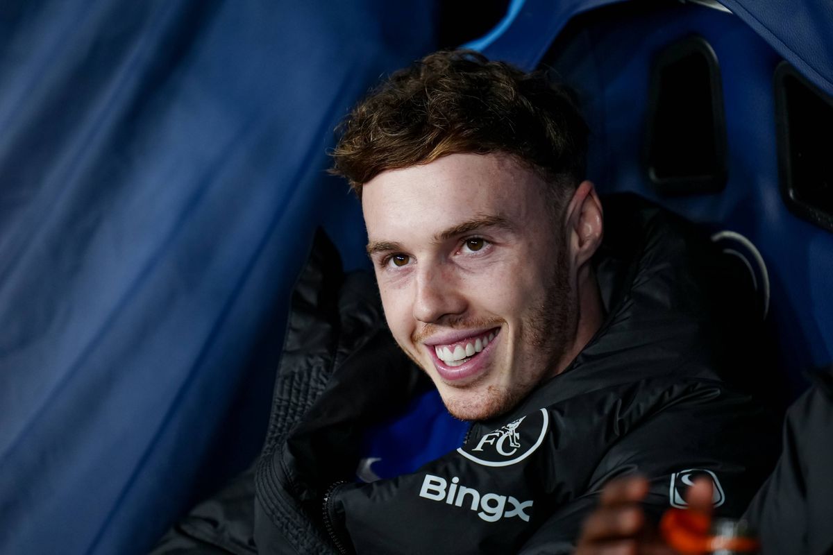 Cole Palmer of Chelsea FC looks on during the UEFA Champions League 2025/26 League Phase MD8 match between SSC Napoli and Chelsea FC at Stadio Diego Armando Maradona on January 28, 2026 in Naples, Italy. (Photo by Giuseppe Maffia/NurPhoto via Getty Images)