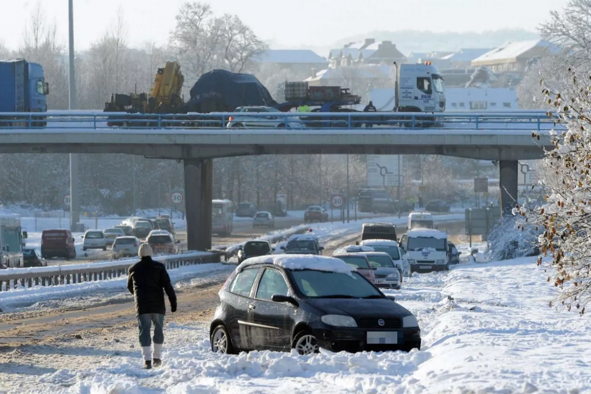 East Lothian has been hit with a weather warning.
