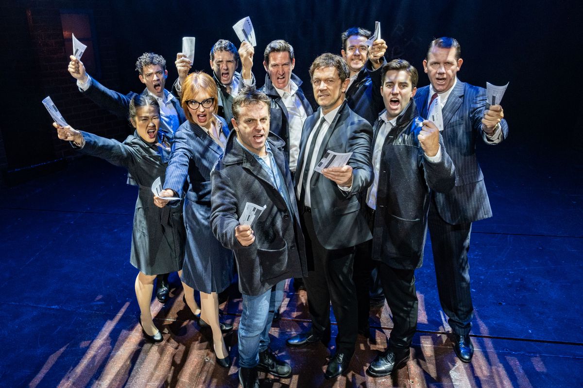 The cast of Blood Brothers at Liverpool Empire Theatre