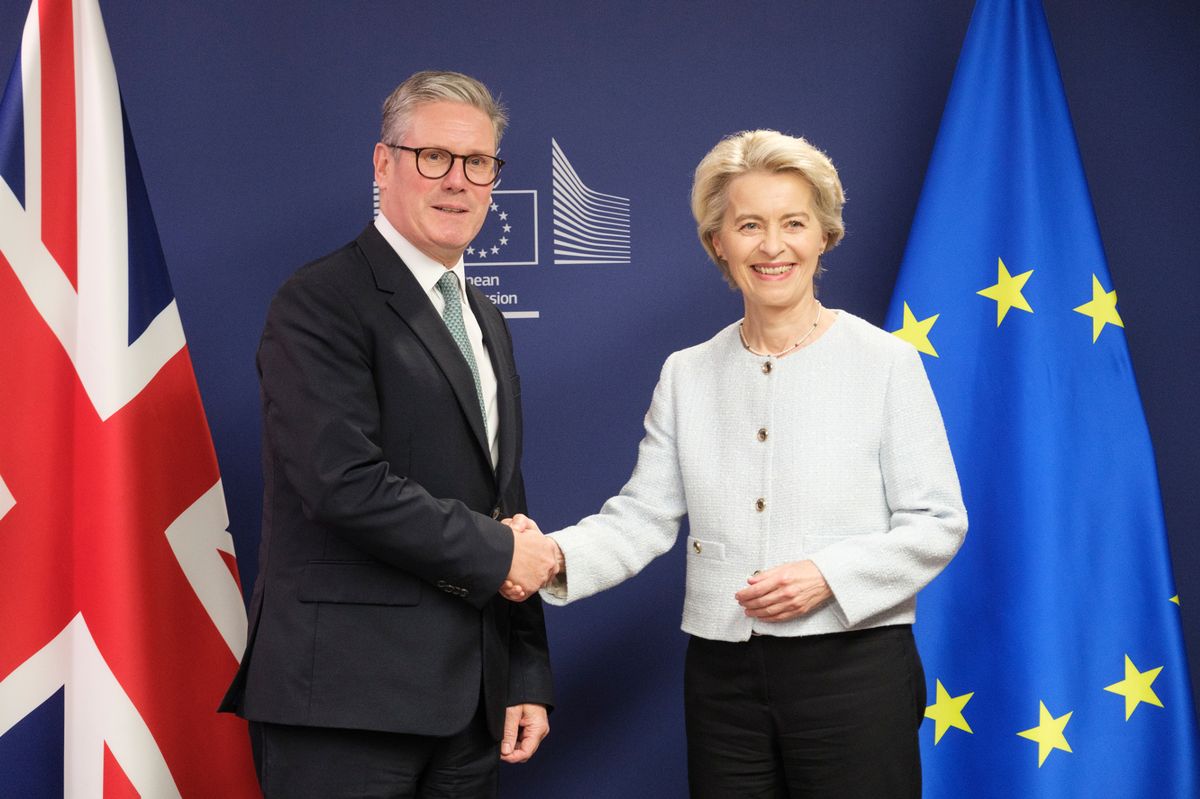 Keir Starmer with European Commission President Ursula von der Leyen