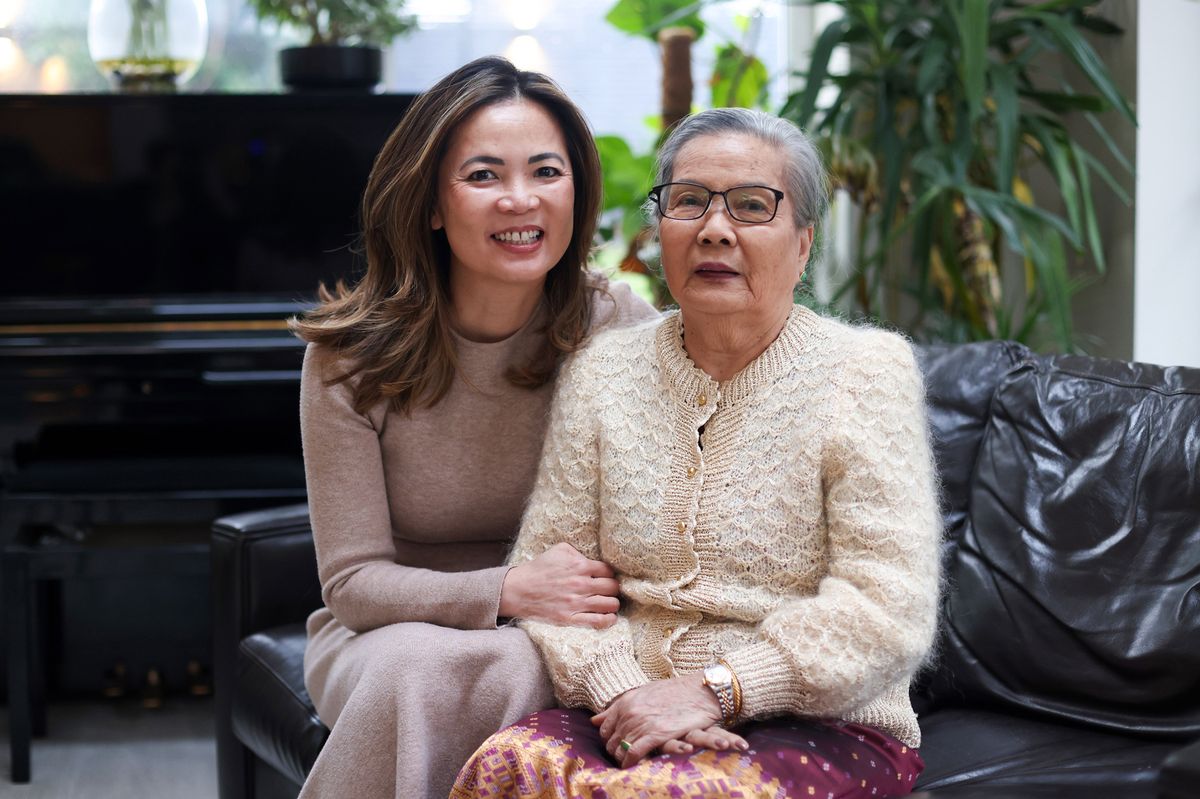 Vikki Teh with her mum Joon