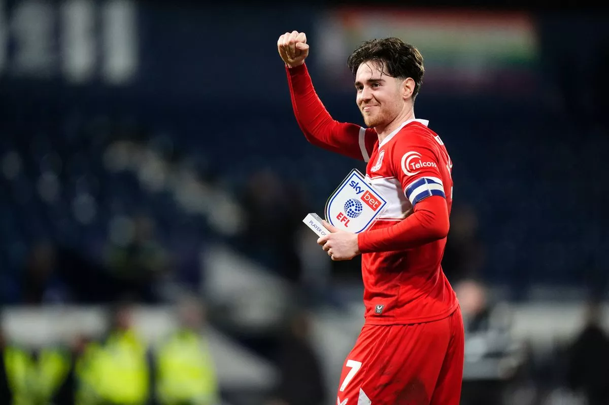 Middlesbrough's Hayden Hackney celebrates