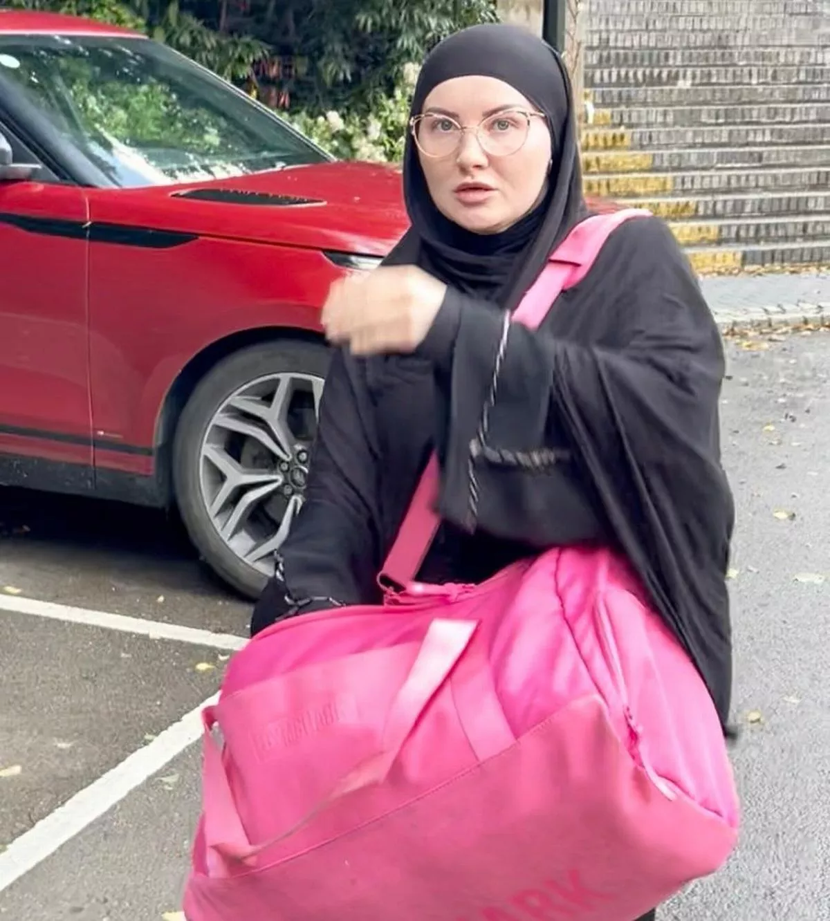 Chloe Warman leaves Newport Crown Court following a hearing in her fraud case