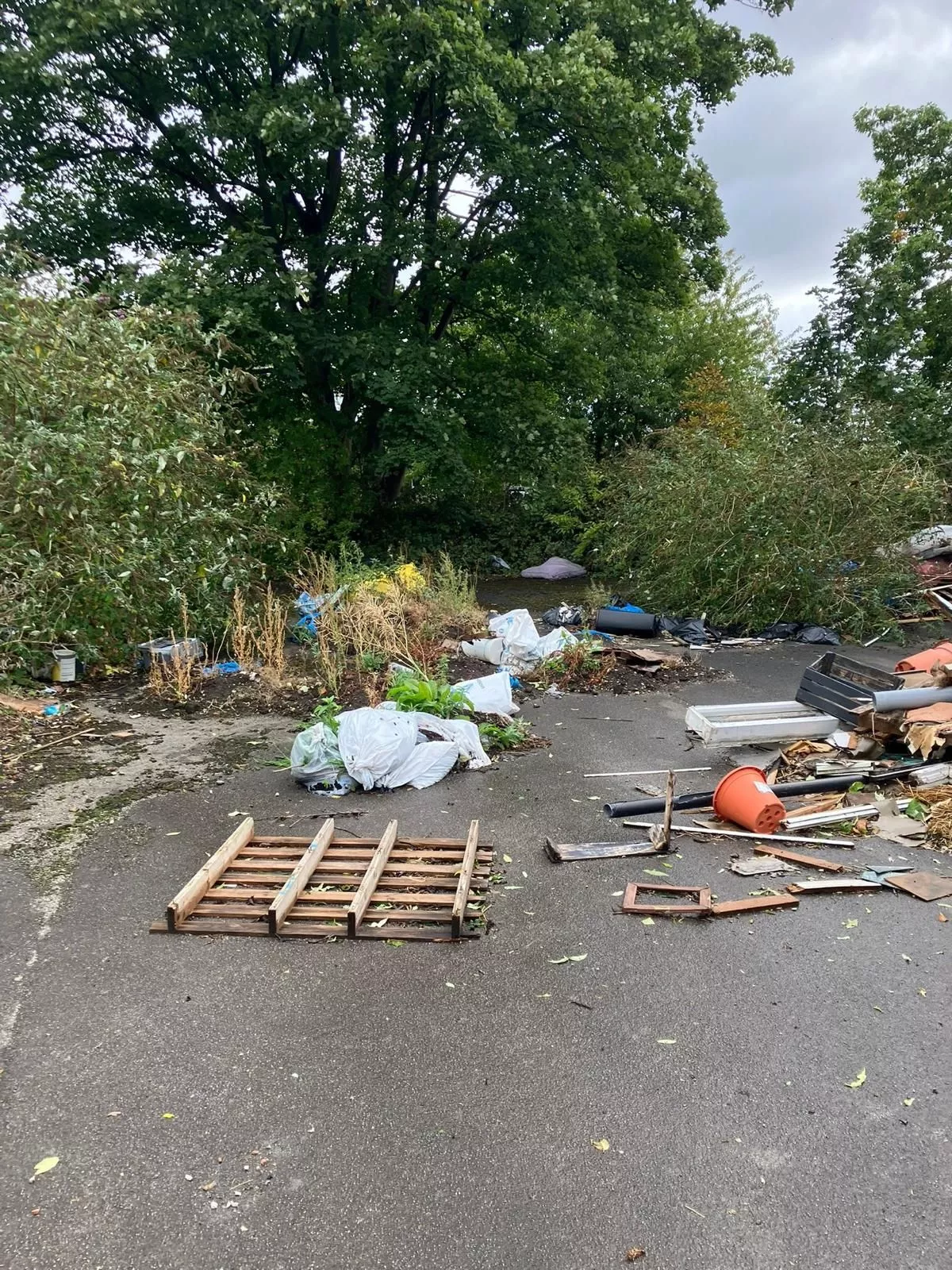 The waste dumped in Gateacre