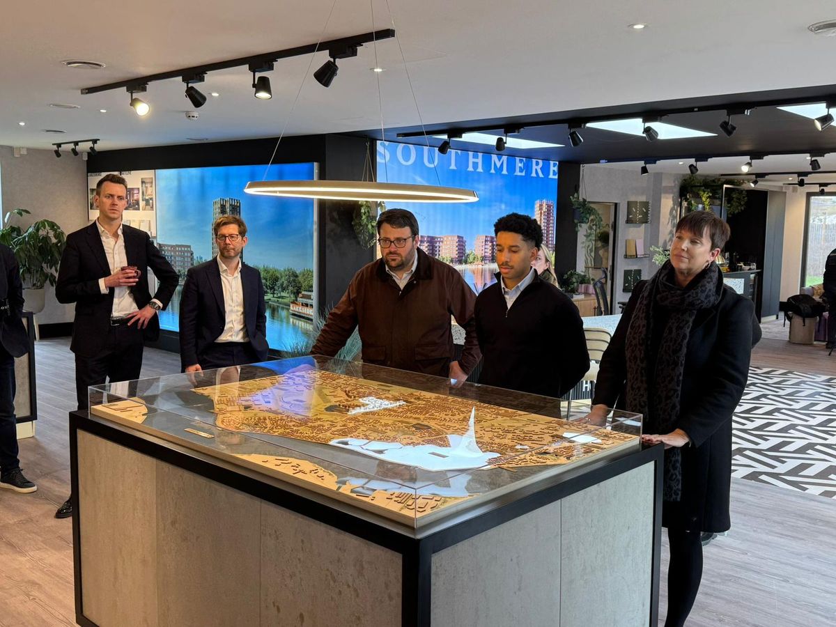 The London Assembly Planning and Regeneration Committee visiting the proposed Thamesmead Waterfront site