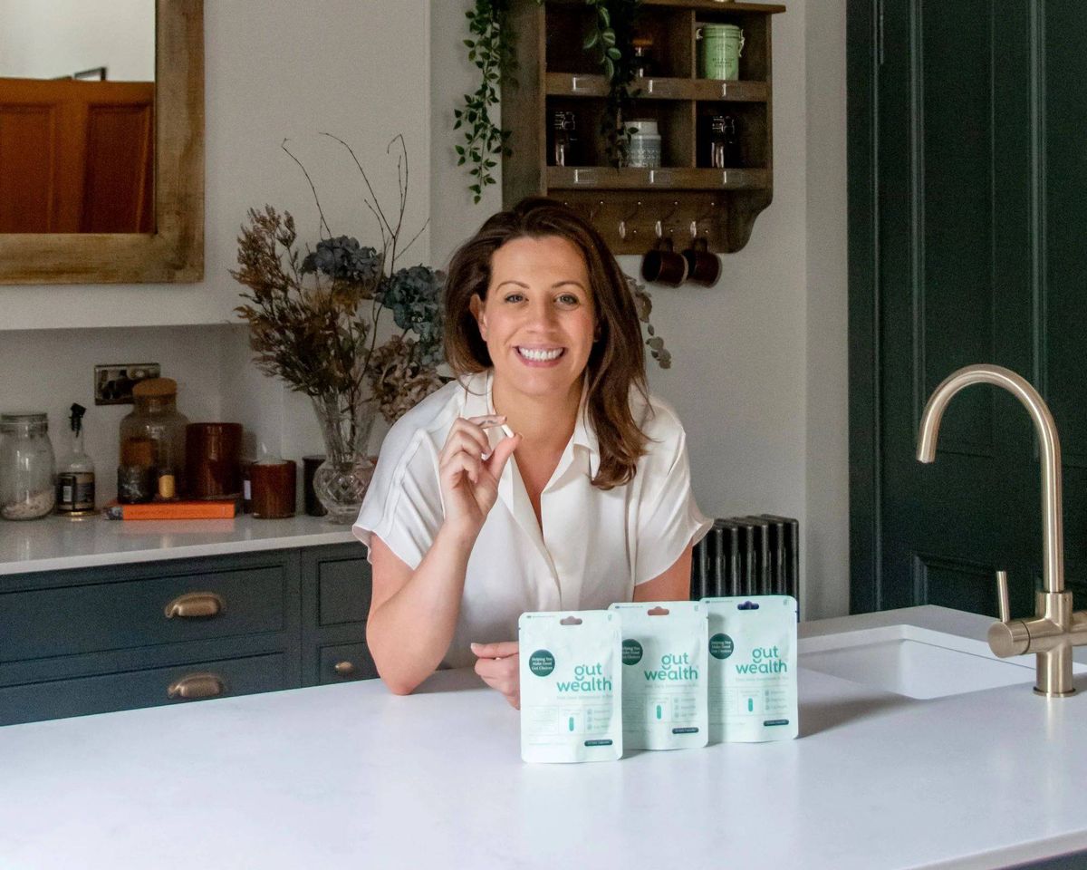gemma stuart with gut wealth products