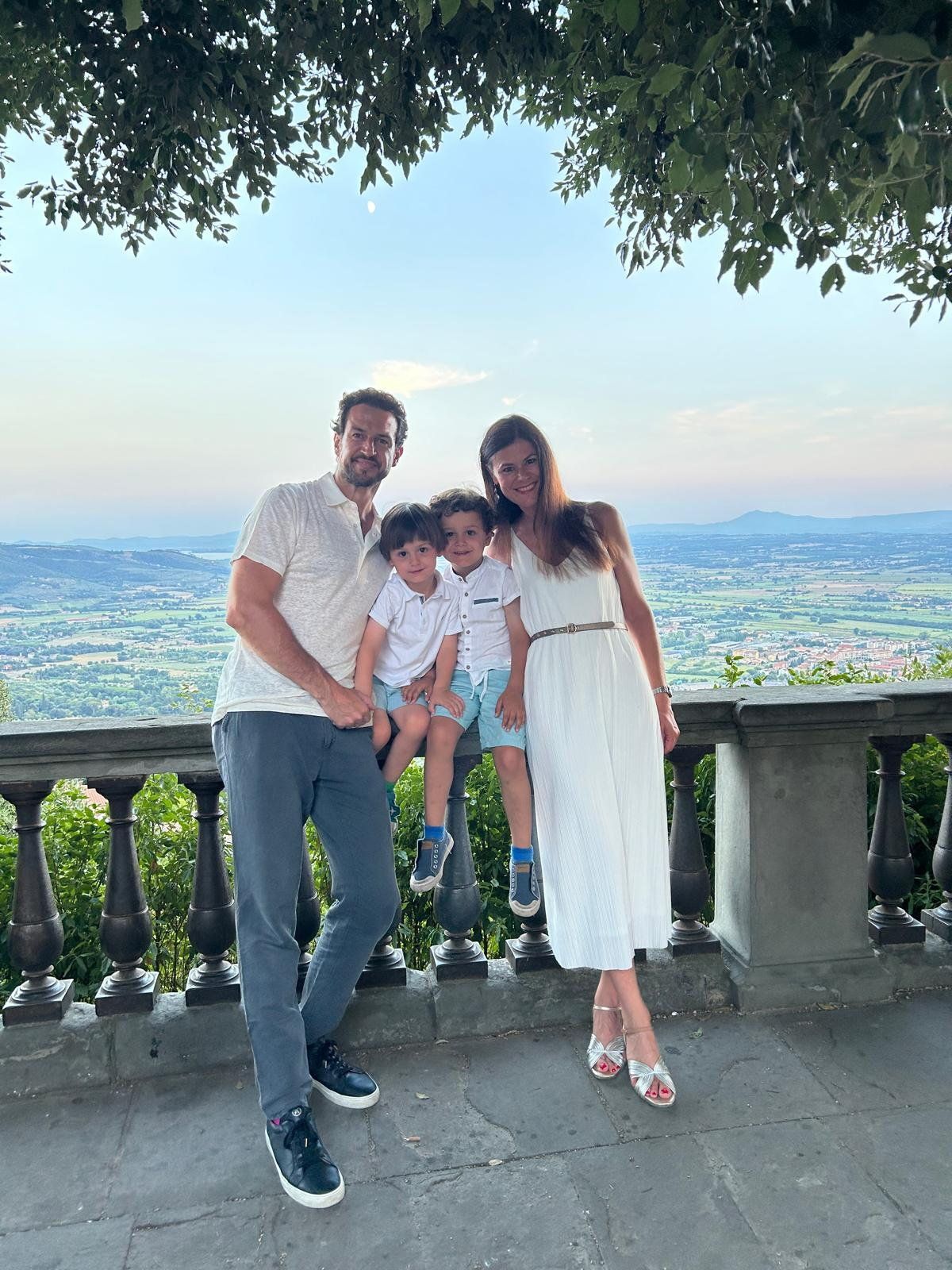 Cecilia Capolupo with her husband Mark and two boys Máximo and Rocco