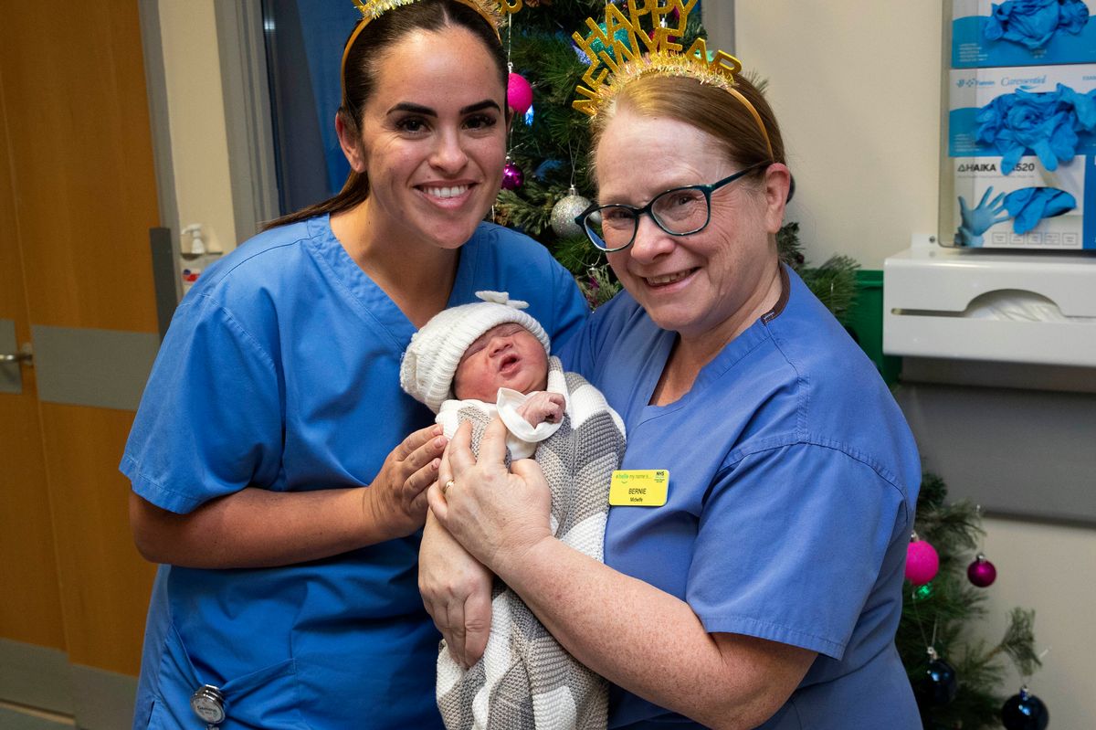 Glasgow's first baby of 2026 weighed 7lb 12oz when she was born.